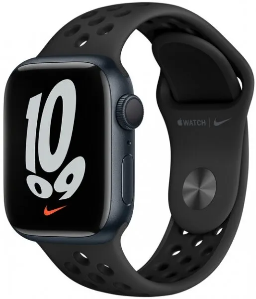 Apple Watch Nike Series 7 41mm Gece Yarısı Alüminyum Kasa ve Nike Spor Kordon (MKN43TU/A) Akıllı Saat