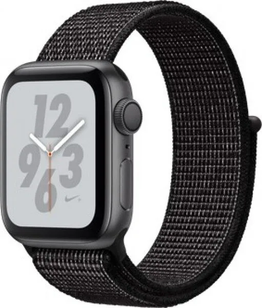 Apple Watch Nike+ Series 4 (40 mm) Uzay Grisi Alüminyum Kasa ve Siyah Nike Spor Loop Akıllı Saat