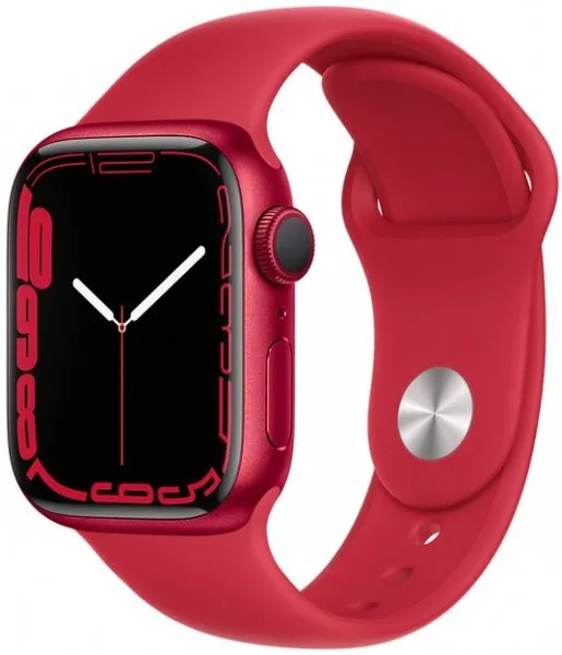 Apple Watch Series 7 41mm (PRODUCT)RED Alüminyum Kasa ve Spor Kordon (MKN23TU/A) Akıllı Saat