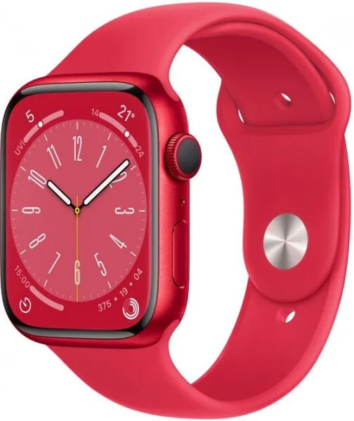 Apple Watch Series 8 45mm (PRODUCT)RED Alüminyum Kasa ve Spor Kordon (MNP43TU/A) Akıllı Saat