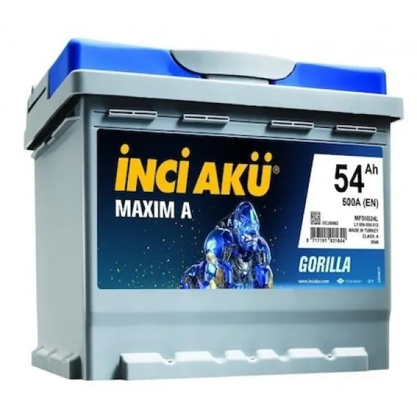 İnci Akü Maxim A Gorilla 12V 54Ah Akü