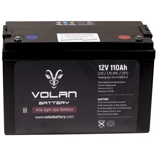 Volan Battery 12V 110Ah Akü