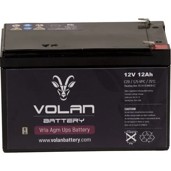 Volan Battery 12V 12Ah Akü