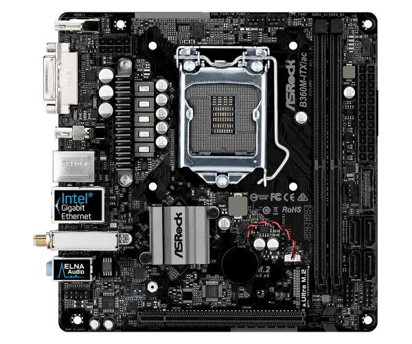 ASRock B360M-ITX/ac (90-MXB790-A0UAYZ) LGA 1151 Soket Anakart