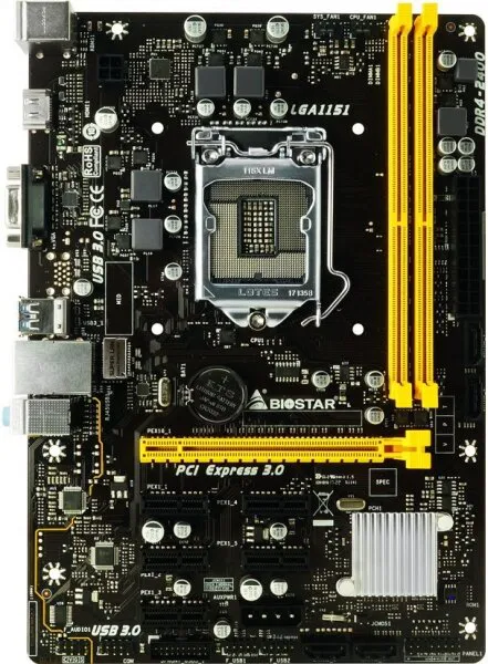 Biostar H110M-BTC LGA 1151 Soket Anakart