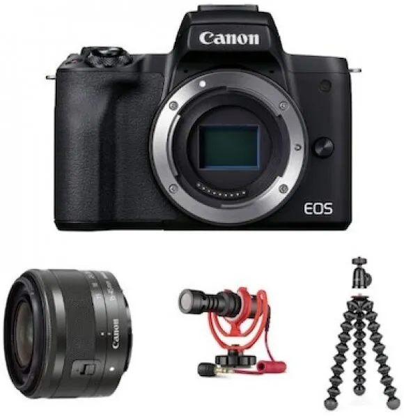 Canon EOS M50 Mark II Vlogger Kit Aynasız Fotoğraf Makinesi