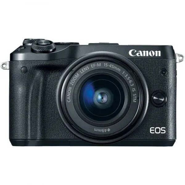Canon EOS M6 15-45mm 15-45 Aynasız Fotoğraf Makinesi