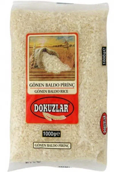 Dokuzlar Gönen Baldo Pirinç 1 kg Bakliyat