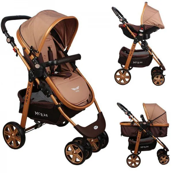 Mcrae MC-540 Premium Gold Trio Bebek Arabası