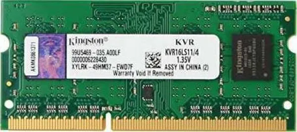 Kingston ValueRAM (KVR16LSE11/4) 4 GB 1600 MHz DDR3 Ram