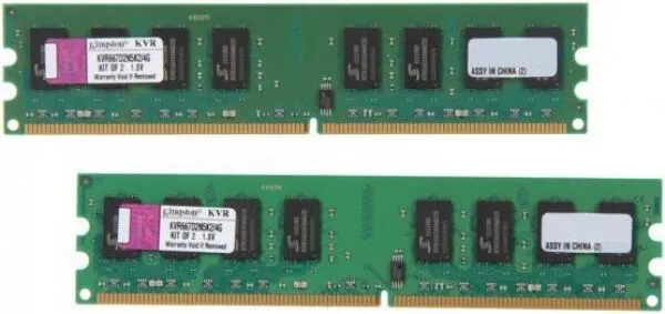 Kingston ValueRAM (KVR667D2N5K2-4G) 4 GB 667 MHz DDR2 Ram