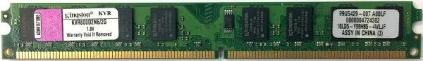 Kingston ValueRAM (KVR800D2N6/2G) 2 GB 800 MHz DDR2 Ram