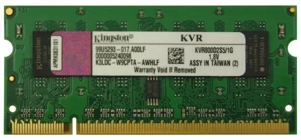 Kingston ValueRAM (KVR800D2S5/1G) 1 GB 800 MHz DDR2 Ram