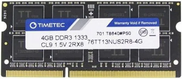 Timetec 76TT13NUS2R8-4G 4 GB 1333 MHz DDR3 Ram