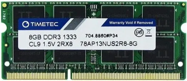 Timetec 78AP13NUS2R8-8G 8 GB 1333 MHz DDR3 Ram