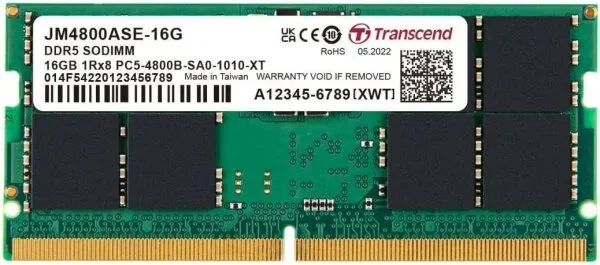 Transcend JetRam (JM4800ASE-16G) 16 GB 4800 MHz DDR5 Ram