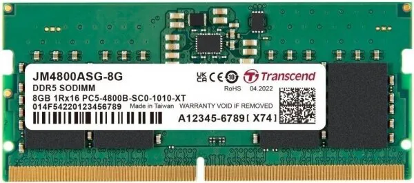 Transcend JetRam (JM4800ASG-8G) 8 GB 4800 MHz DDR5 Ram
