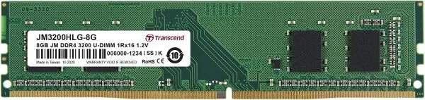 Transcend JetRam (JM3200HLG-8G) 8 GB 3200 MHz DDR4 Ram