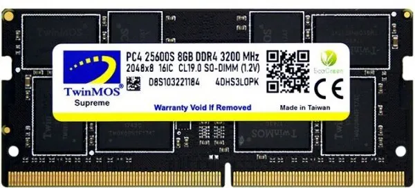 TwinMOS MDD48GB3200N 8 GB 3200 MHz DDR4 Ram