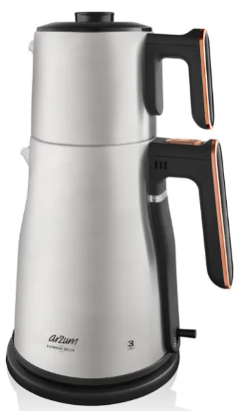 Arzum AR3059 Harman Delux Inox Çay Makinesi