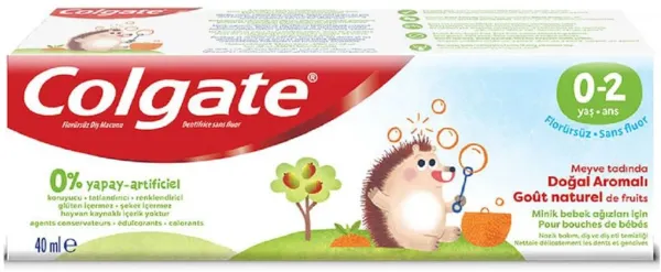 Colgate Meyve Tadında Doğal Aromalı 40 ml Diş Macunu