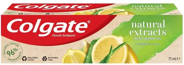 Colgate Natural Extracts Limon Yağı ve Aloe Vera Özlü 75 ml Diş Macunu