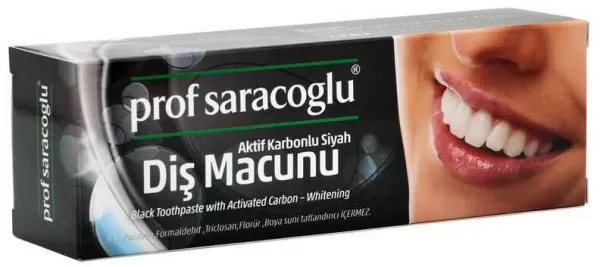 Prof Saracoglu Aktif Karbonlu 75 ml Diş Macunu