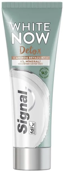 Signal White Now Detox Kil Minerali & Hindistan Cevizi Özü 75 ml Diş Macunu