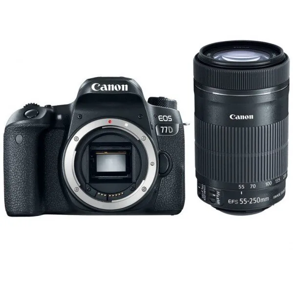 Canon EOS 77D 55-250mm DSLR Fotoğraf Makinesi