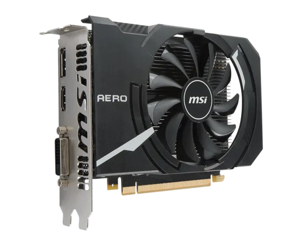 MSI GeForce GTX 1050 Ti Aero ITX 4G OC 155 mm Ekran Kartı