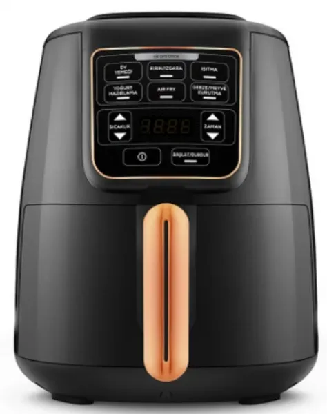Karaca Air Pro Cook XL 2 in 1 Konuşan Air Fryer Siyah (153.03.08.3589) Fritöz