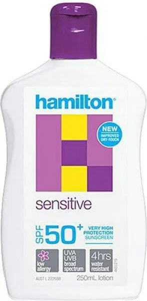 Hamilton Sensitive 50+ Faktör Losyon 250 ml Güneş Ürünleri