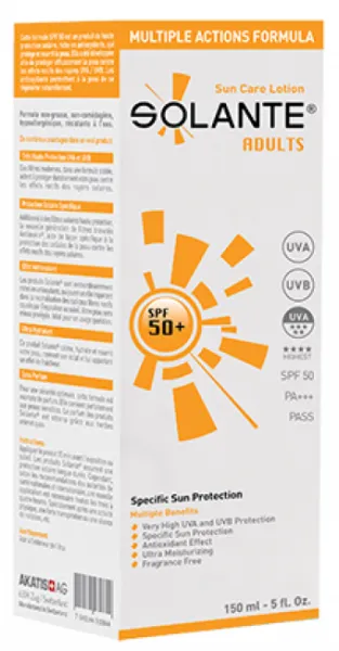 Solante Adults 50+ Faktör Losyon 150 ml 50 Faktör Güneş Ürünleri