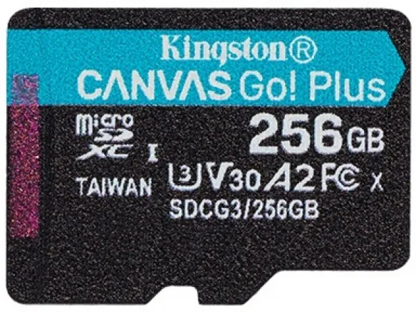 Kingston Canvas Go! Plus 256 GB (SDCG3/256GB) microSD