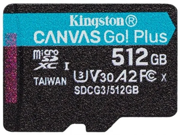 Kingston Canvas Go! Plus 512 GB (SDCG3/512GB) microSD