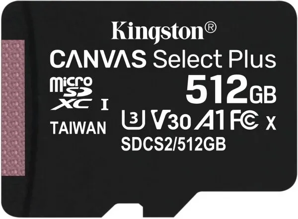 Kingston Canvas Select Plus 512 GB (SDCS2/512GB) microSD