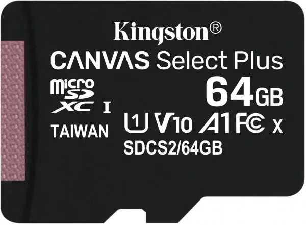 Kingston Canvas Select Plus 64 GB (SDCS2/64GB) microSD