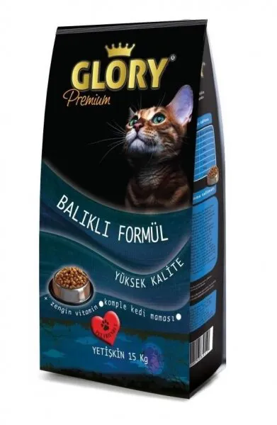 Glory Premium Balıklı Yetişkin 15 kg Kedi Maması