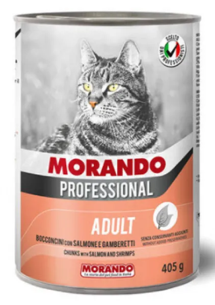 Morando Somon ve Karides 405 gr Kedi Maması