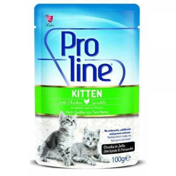 Proline Pouch Yavru Tavuklu Etli Jöleli 100 gr Kedi Maması