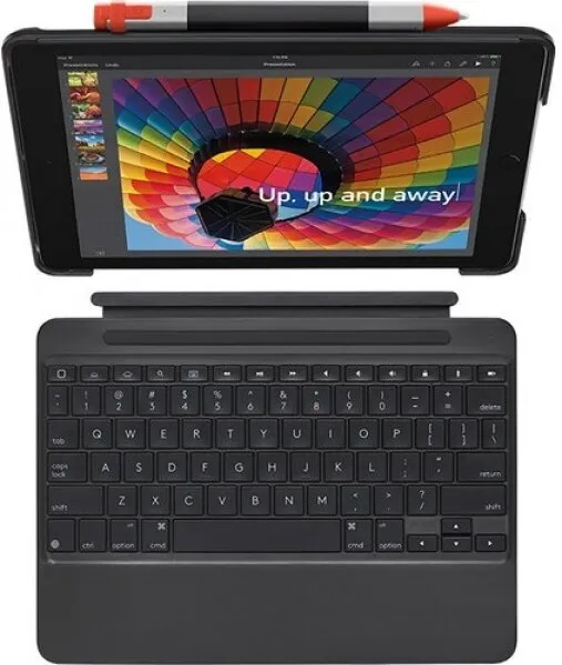Logitech Slim Combo 9.7inç iPad 5. ve 6. Nesil (920-009048) Klavye