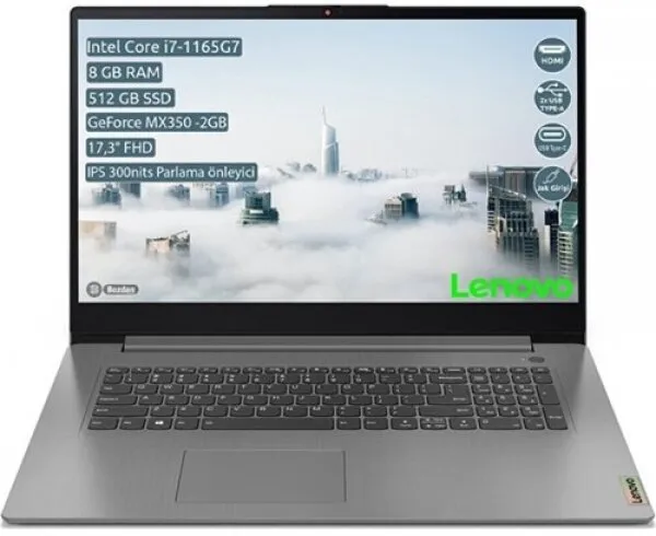 Lenovo IdeaPad 3 (17 İnç) 82H900BNTX01 Notebook