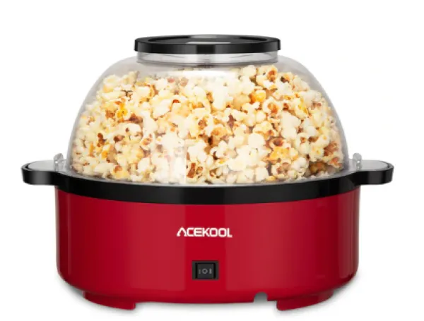 Acekool Popcorn Maker PA3 Kırmızı Mısır Patlatma Makinesi