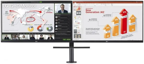 LG Ergo-Dual 27QP88D-B Monitör