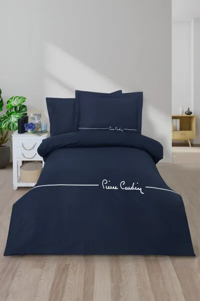 Pierre Cardin Deluxe Mia 160x220 cm Lacivert Nevresim Takımı