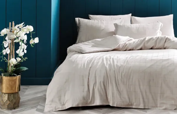 Yataş Bedding Destra 160x220 cm Bej Nevresim Takımı