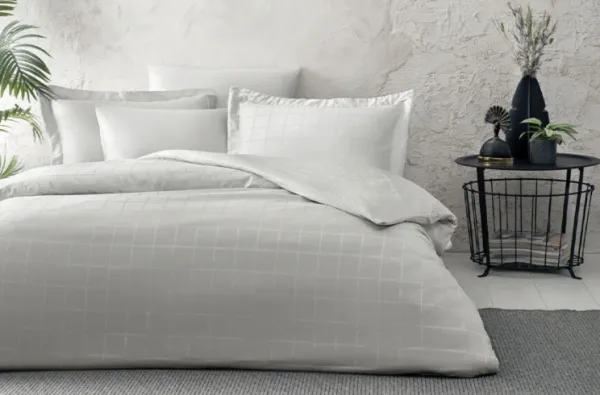 Yataş Bedding Destra 160x220 cm Gri Nevresim Takımı