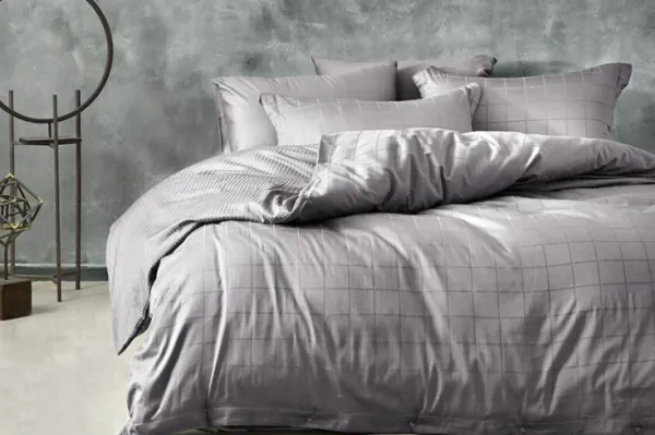 Yataş Bedding Destra 200x220 cm Füme Nevresim Takımı