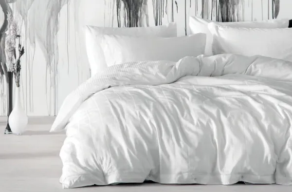 Yataş Bedding Destra XL 240x220 cm Beyaz Nevresim Takımı