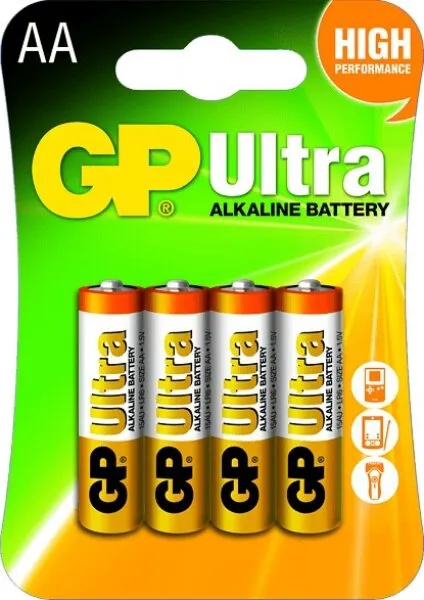 GP Ultra Alkaline AA 4'lü Kalem Pil